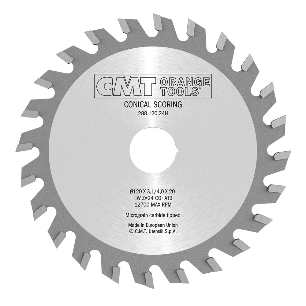 CMT 288.125.24Q INDUSTRIAL SCORING CONICAL 125x4.3-5.5x45mm   T=24 CO+FLAT