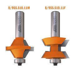 CMT 855.510.11 EDGE BANDING BITS SET D=1-37/64”x1”  A=30°  S=1/2”