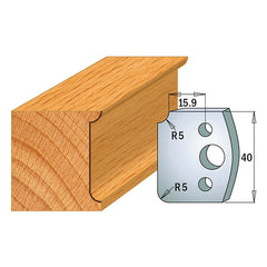 CMT 690.172 PROFILE KNIVES FOR INSERT SHAPER SYSTEM SP 1-37/64”x5/32”  (40x4mm)