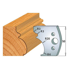 CMT 690.501 PROFILE KNIVES FOR INSERT SHAPER SYSTEM SP 1-31/32”x5/32” (50x4mm)