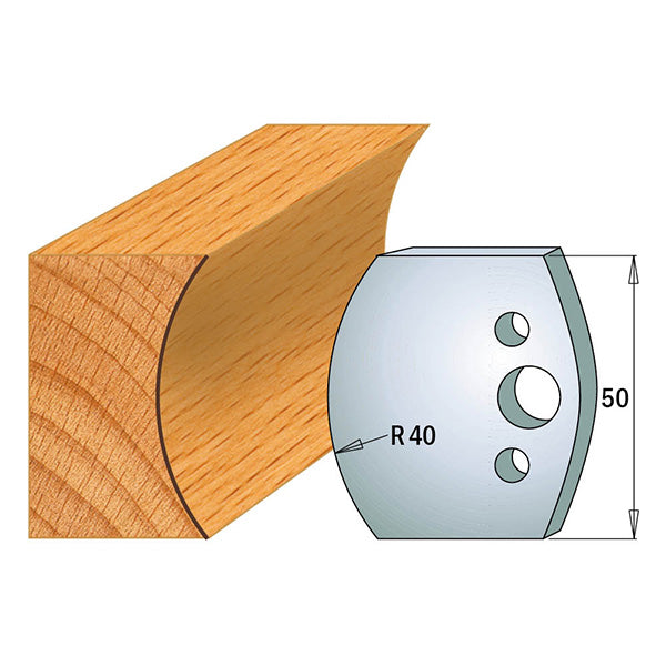 CMT 690.553 PROFILE KNIVES FOR INSERT SHAPER SYSTEM SP 1-31/32”x5/32” (50x4mm)