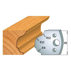 CMT 690.061 PROFILE KNIVES FOR INSERT SHAPER SYSTEM SP 1-37/64”x5/32”  (40x4mm)