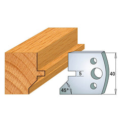 CMT 690.083 PROFILE KNIVES FOR INSERT SHAPER SYSTEM SP 1-37/64”x5/32”  (40x4mm)