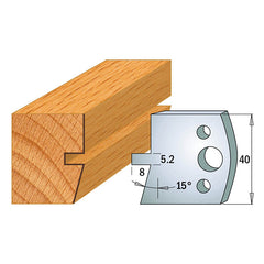 CMT 690.086 PROFILE KNIVES FOR INSERT SHAPER SYSTEM SP 1-37/64”x5/32”  (40x4mm)