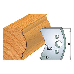 CMT 690.507 PROFILE KNIVES FOR INSERT SHAPER SYSTEM SP 1-31/32”x5/32” (50x4mm)