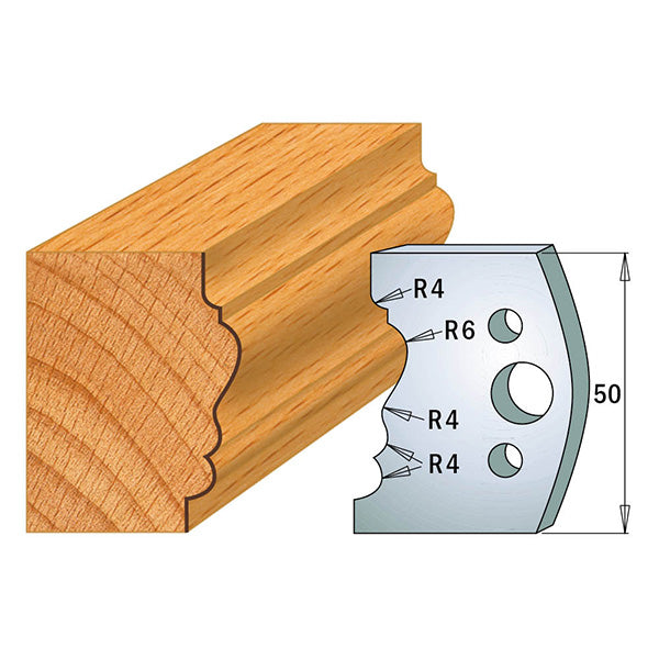 CMT 690.511 PROFILE KNIVES FOR INSERT SHAPER SYSTEM SP 1-31/32”x5/32” (50x4mm)