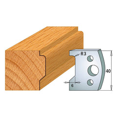 CMT 690.032 PROFILE KNIVES FOR INSERT SHAPER SYSTEM SP 1-37/64”x5/32”  (40x4mm)