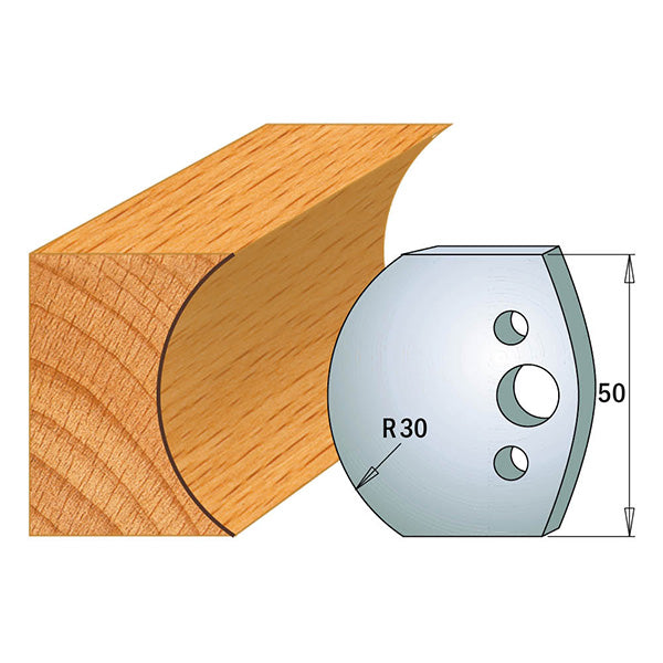 CMT 690.544 PROFILE KNIVES FOR INSERT SHAPER SYSTEM SP 1-31/32”x5/32” (50x4mm)