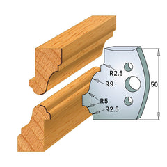 CMT 690.558 PROFILE KNIVES FOR INSERT SHAPER SYSTEM SP 1-31/32”x5/32” (50x4mm)