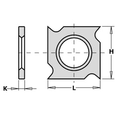 CMT 790.181.00 SOLID CARBIDE KNIVES 18x18x1.95mm HW-K1920