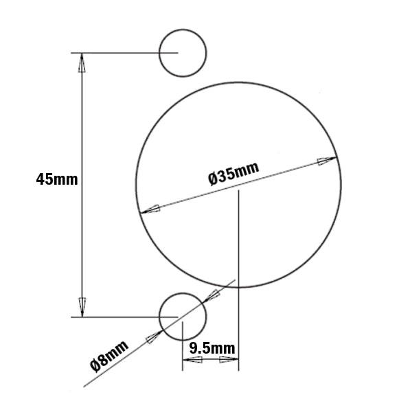 CMT 393.350.11 BORING BIT D=35x38.5mm  S=10x20mm  RH