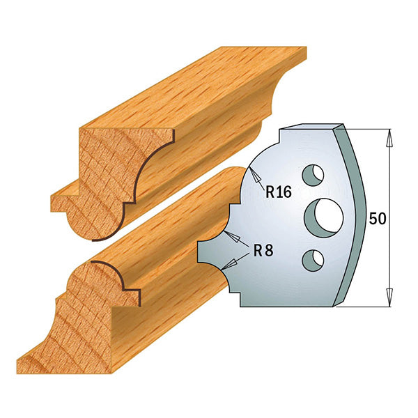 CMT 690.541 PROFILE KNIVES FOR INSERT SHAPER SYSTEM SP 1-31/32”x5/32” (50x4mm)