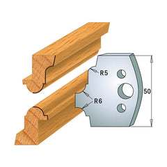 CMT 690.542 PROFILE KNIVES FOR INSERT SHAPER SYSTEM SP 1-31/32”x5/32” (50x4mm)