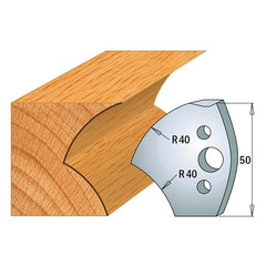 CMT 690.550 PROFILE KNIVES FOR INSERT SHAPER SYSTEM SP 1-31/32”x5/32” (50x4mm)