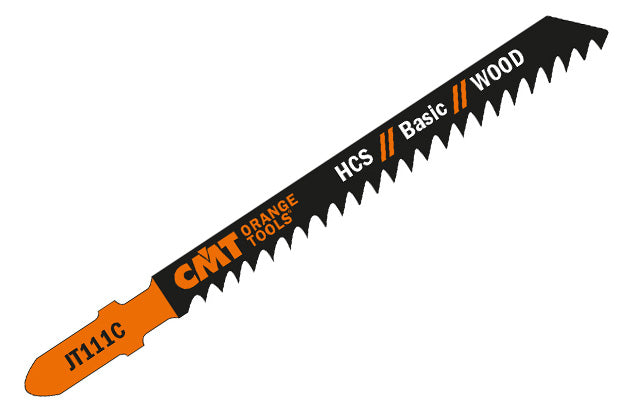 CMT JT111C-5 JIG SAW BLADES WOOD/COARSE STRAIGHT (HCS) 4”x 8TPI (5-PCS.)