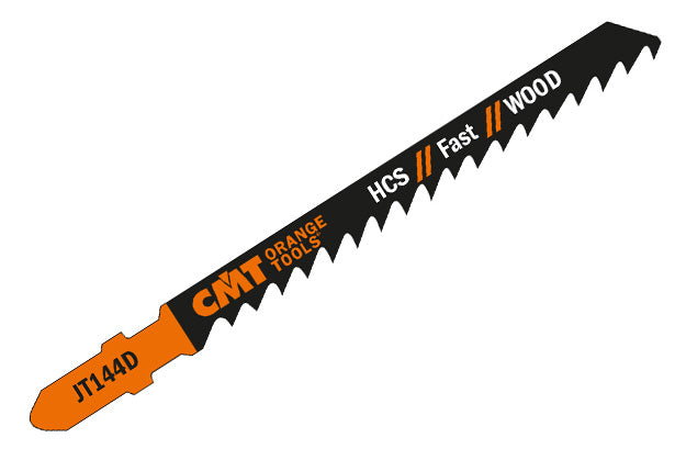 CMT JT144D-25 JIG SAW BLADES WOOD/COARSE STRAIGHT (HCS) 4”x 6TPI (25-PCS.)