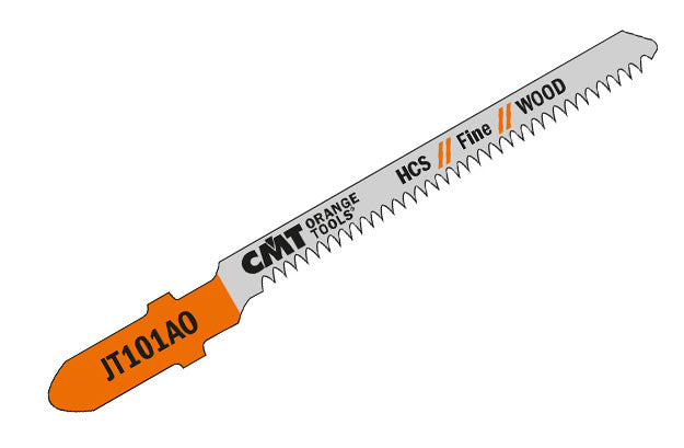 CMT JT101AO-5 JIG SAW BLADES WOOD/FINE CURVE (HCS) 3”x 20TPI (5-PCS.)