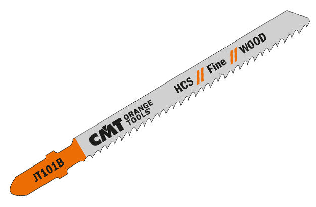 CMT JT101B-25 JIG SAW BLADES WOOD/FINE STRAIGHT (HCS) 4”x 10TPI (25-PCS.)