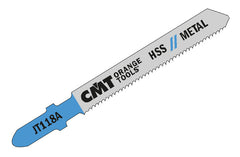 CMT JT118A-5 JIG SAW BLADES METAL/FINE STRAIGHT (HSS) 3”x 21TPI (5-PCS.)