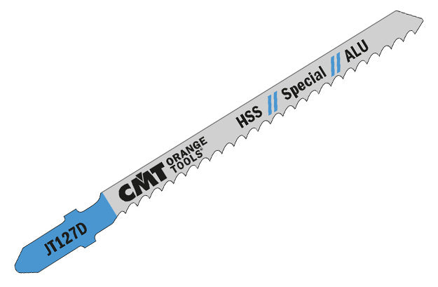 CMT JT127D-5 JIG SAW BLADES ALUMINUM/FINE STRAIGHT (HSS)  4”x 8TPI (5-PCS.)