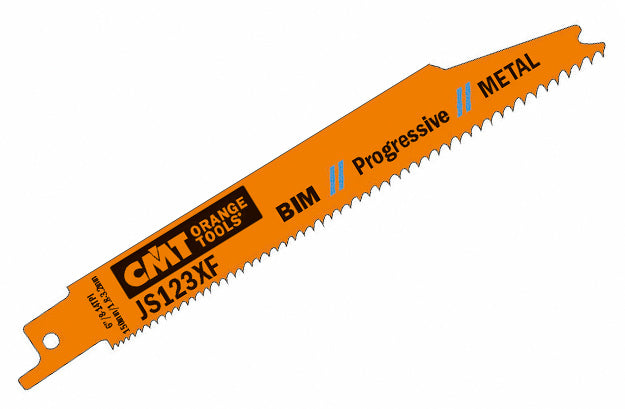 CMT JS123XF-5 RECIPROCATING SAW BLADES for METAL (BIM) 6”x 8-14TPI  (5-PCS.)