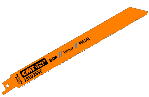 CMT JS1025VF-5 RECIPROCATING SAW BLADES for METAL (BIM) 8”x 10-14TPI  (5-PCS.)