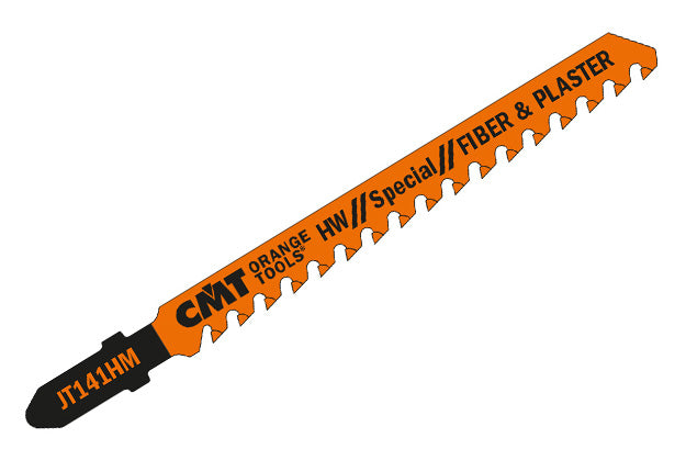 CMT JT141HM-3 JIG SAW BLADES FIBER & PLASTER (CARBIDE TIPPED) 4”x 6TPI (3-PCS.)