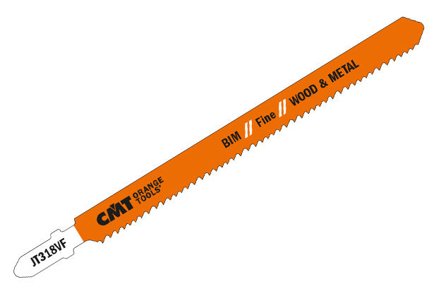 CMT JT318VF-5 JIG SAW BLADES WOOD&METAL/FINE STRAIGHT (BIM) 5-1/4”x10-15TPI (5-PCS.)