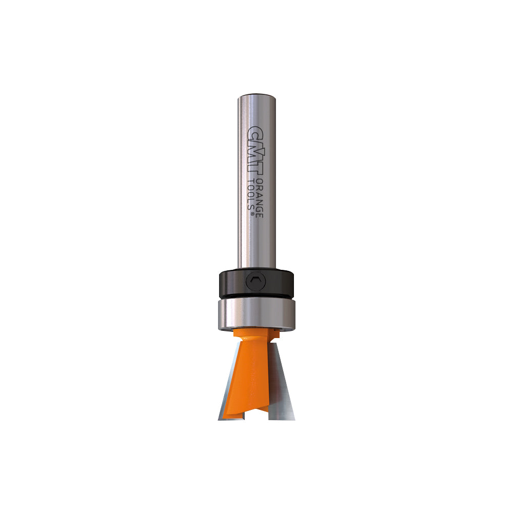 CMT 818.128.11B DOVETAIL BITS WITH BEARING D=1/2”  A=14°  S=1/4”