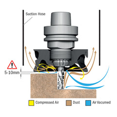 CMT 992.101.ER40 KINETIC DUST EXTRACTOR FOR CHUCKS WITH ER40 COLLETS