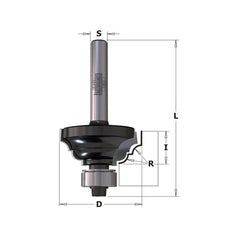 CMT 84103 CMT CONTRACTOR® CLASSICAL OGEE BITS D=1-1/8”  R=1/8”  S=1/4”
