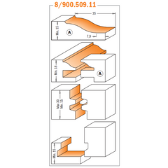 CMT 800.509.11 5-PIECE COMPLETE KITCHEN SET   S=1/2”