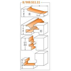 CMT 800.509.11 5-PIECE COMPLETE KITCHEN SET   S=1/2”