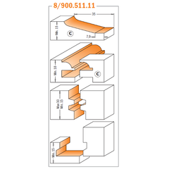 CMT 800.510.11 5-PIECE COMPLETE KITCHEN SET   S=1/2”