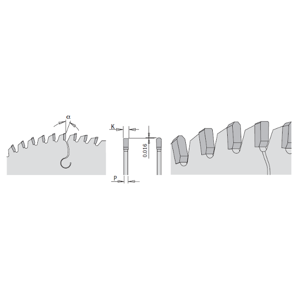 CMT 223.672.10 HEAVY-DUTY SOLID SURFACE & LAMINATE 10”x0.126”x5/8’’  T=72 MTCG