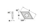 CMT 790.280.00 SOLID CARBIDE KNIVES (2/30°) 28x14x2mm HW-K1920