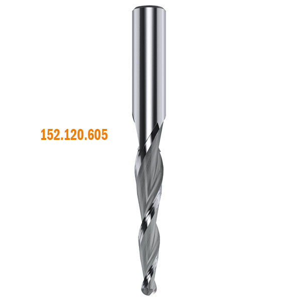 CMT 152.064.322 SOLID CARBIBE CONICAL SPIRAL BIT D=1/8”x1”x3”   S=1/4”  RH