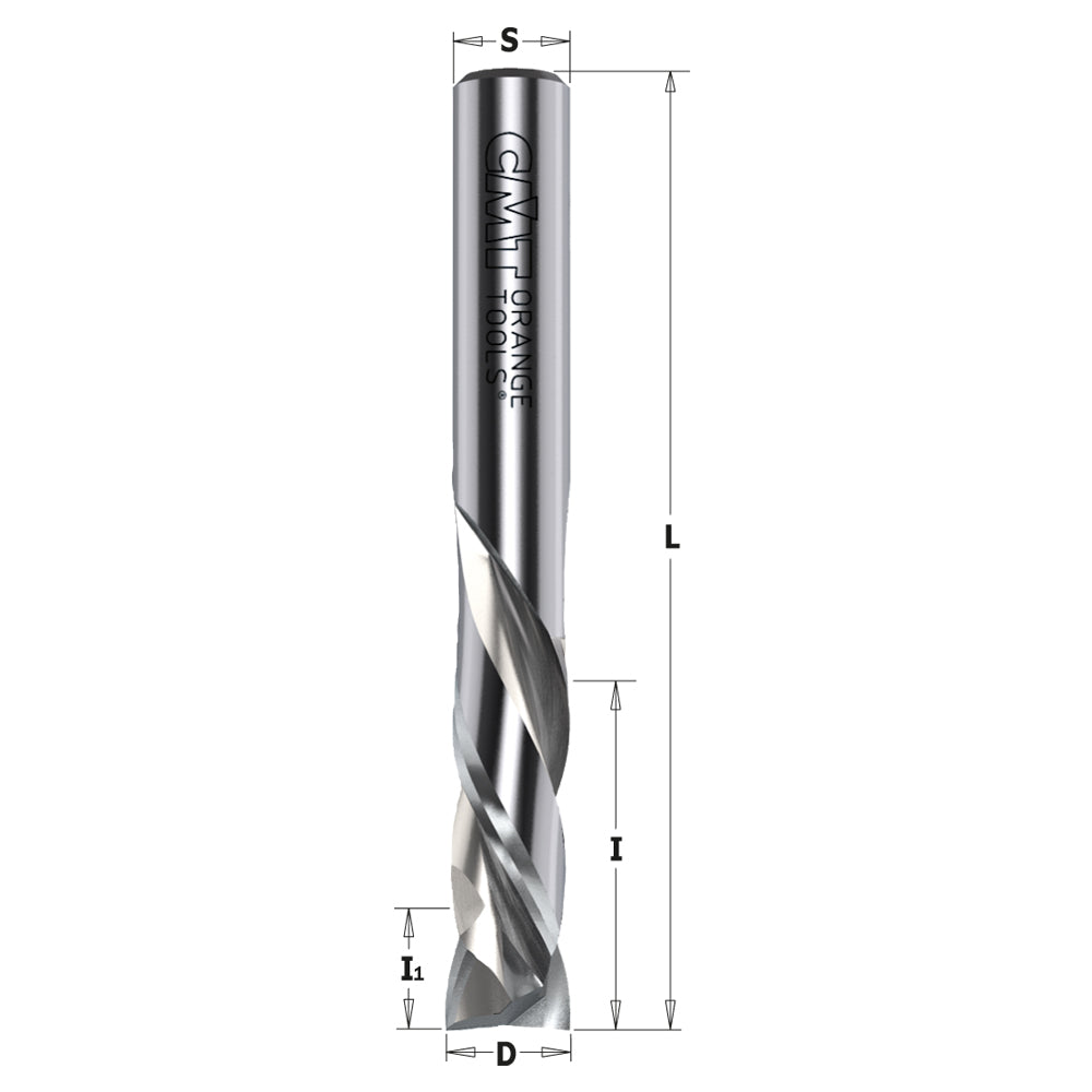 CMT 190.508.11 SOLID CARBIDE UP&DOWNCUT BIT 1/2”x1-5/8”x4”  S=1/2”  RH