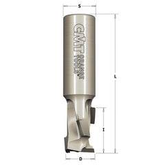 CMT 140.127.61 DP ROUTER CUTTER W/SHEAR ANGLE D=1/2”x1-1/16”  S=1/2”  RH