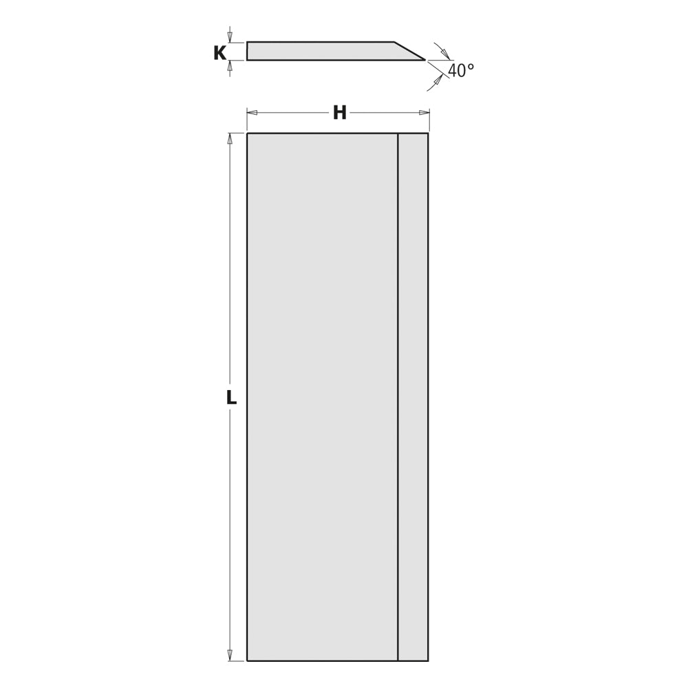 CMT 794.511 HS PLANER KNIFE 13%W 20’’x1’’x1/8’’   (3-PCS.)