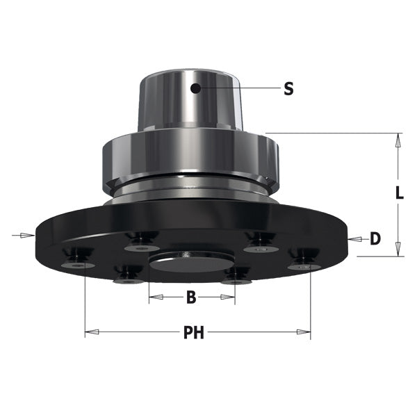 CMT 183.422.30 HSK CHUCK FOR GROOVING BLADE HSK-63F 110x30x40mm