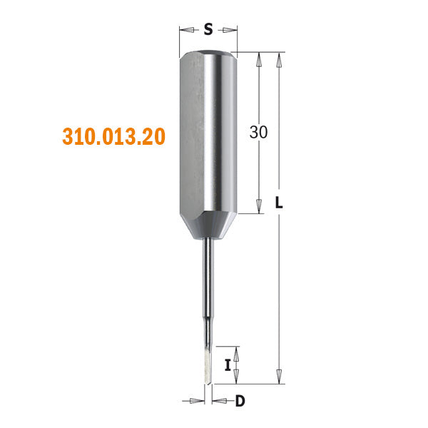 CMT 310.020.22 DOWEL DRILL 2x12x57.5mm LH