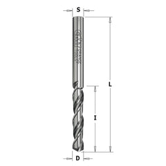 CMT 363.050.12 TWIST DRILL “V” POINT 120° SHARPENING 5x28x60mm  LH