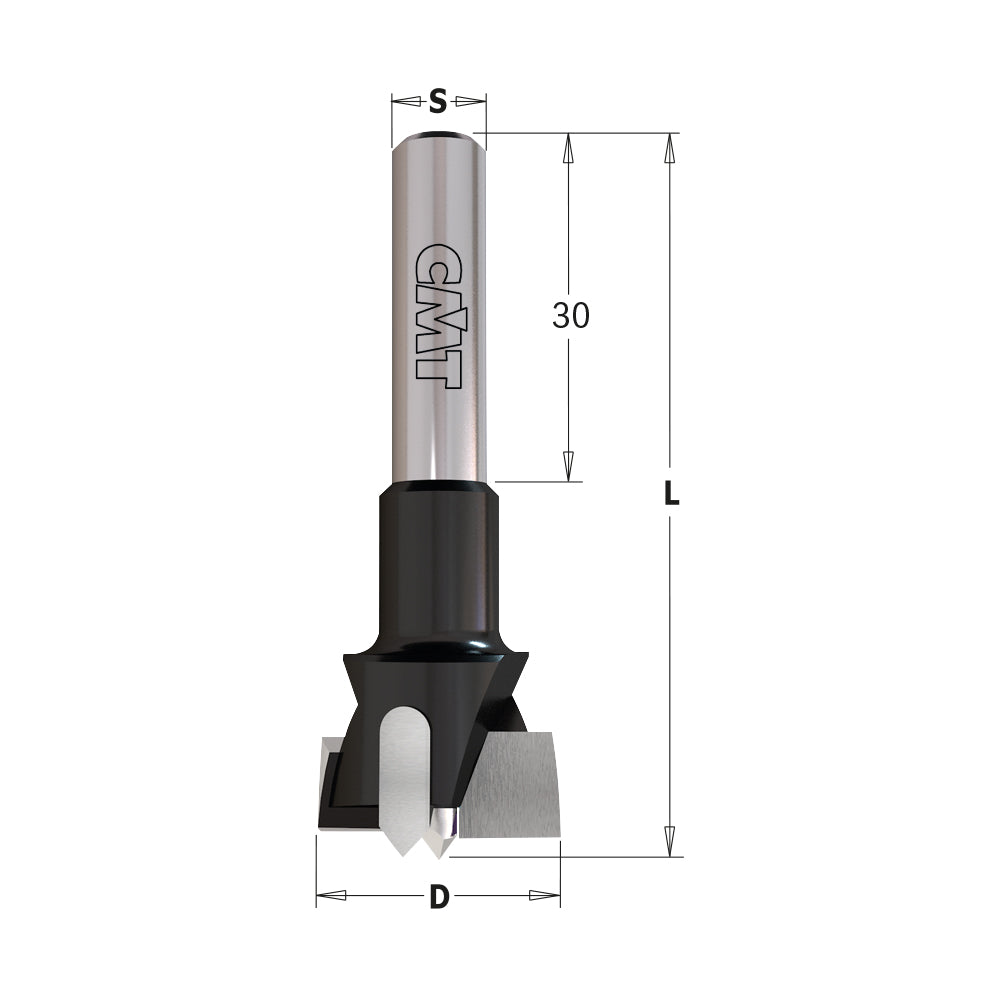 CMT 392.350.11 BORING BIT WITH PARALLEL SHANK 35mm  S=5/16”  RH
