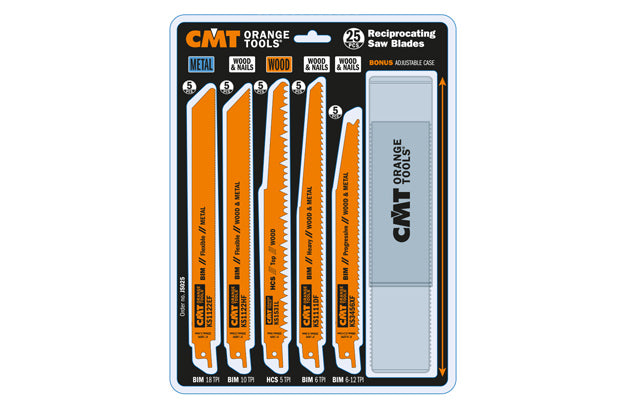 CMT JS025 RECIPROCATING SAW BLADE SET  (25-PCS.)