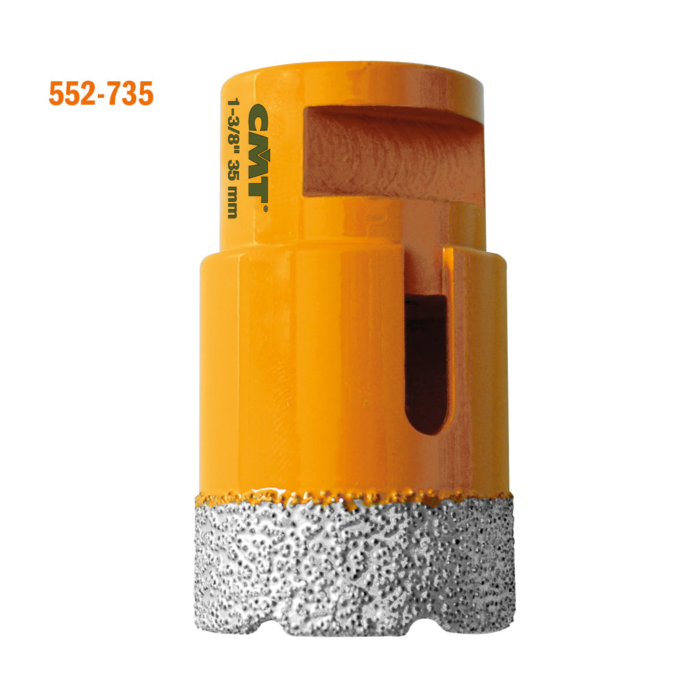 CMT 552-708 DIAMOND DRY HOLE SAW D=5/16”x1-3/8”x2-3/8’’  S=5/8”-11