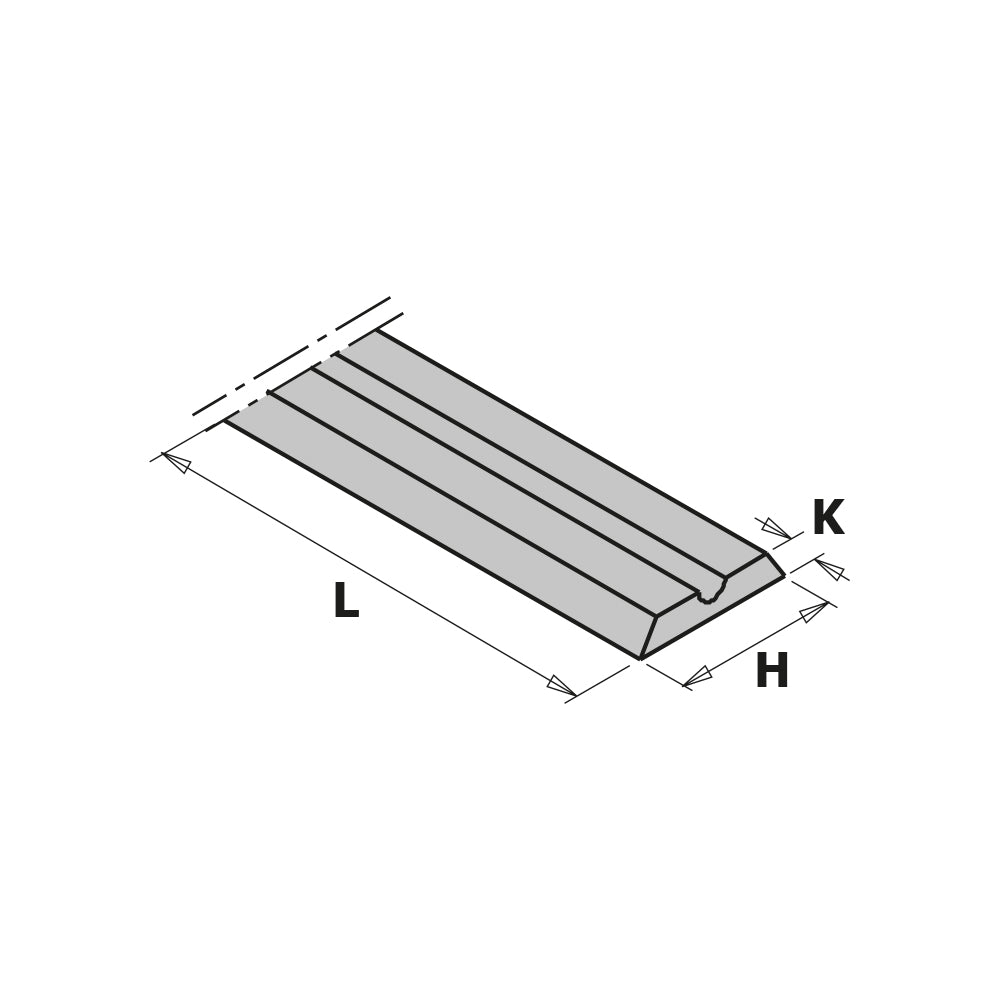 CMT 790.820 SOLID CARBIDE KNIVES FOR PORTABLE PLANERS 82x5.5x1.1mm (2-PC.)