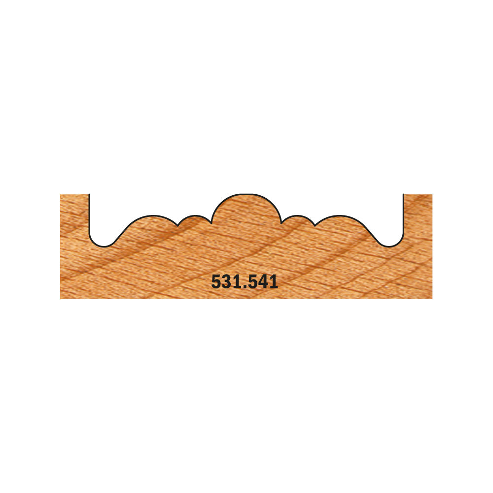 CMT 531.542 ROSETTE CUTTER D=2-1/8’’  S=3/8’’  RH