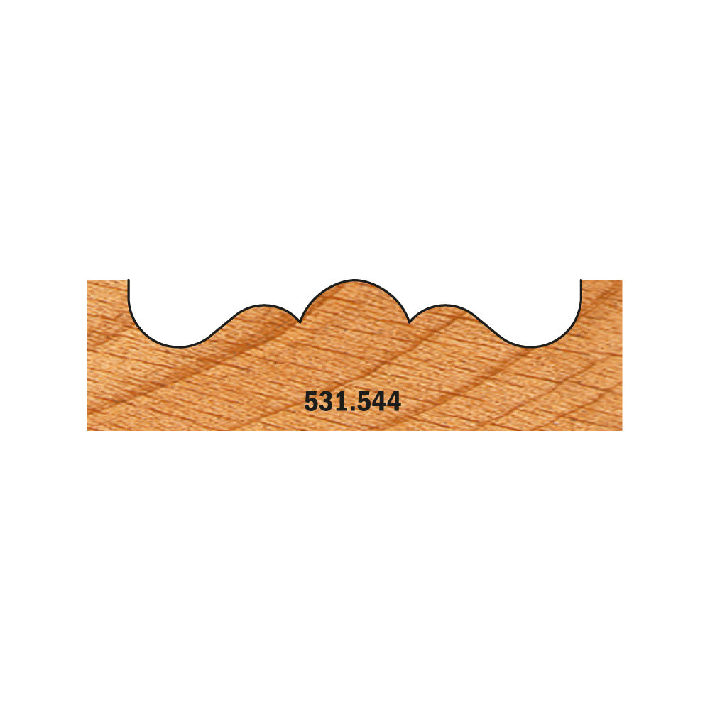 CMT 531.542 ROSETTE CUTTER D=2-1/8’’  S=3/8’’  RH