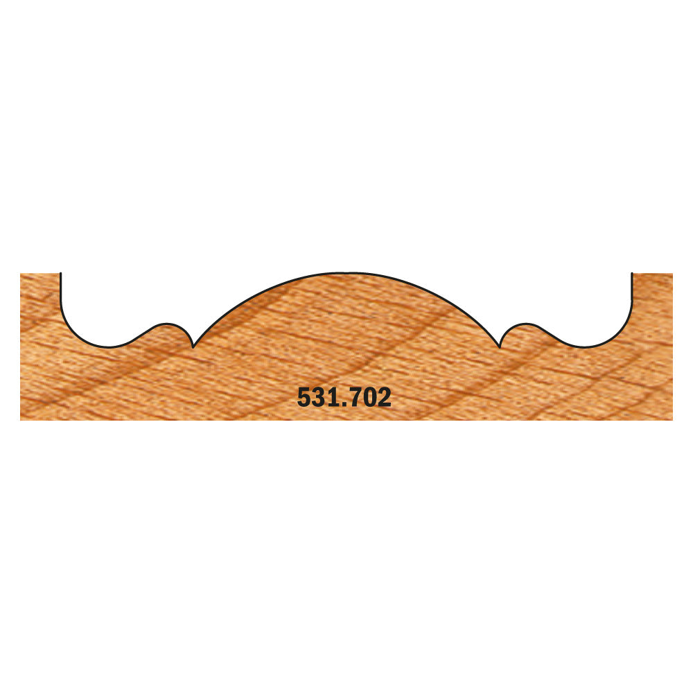 CMT 531.542 ROSETTE CUTTER D=2-1/8’’  S=3/8’’  RH